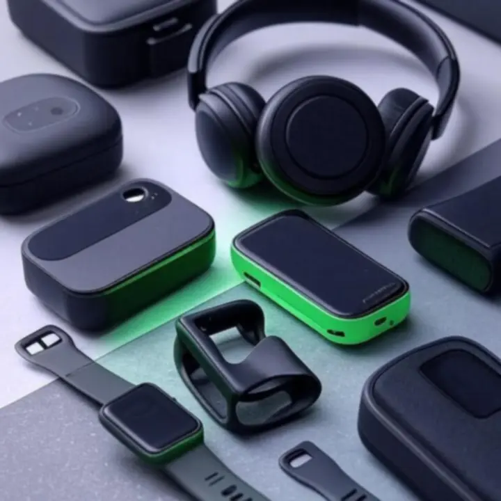 Nowoczesne akcesoria do urządzeń – etui, ładowarki i organizery na tle biurka